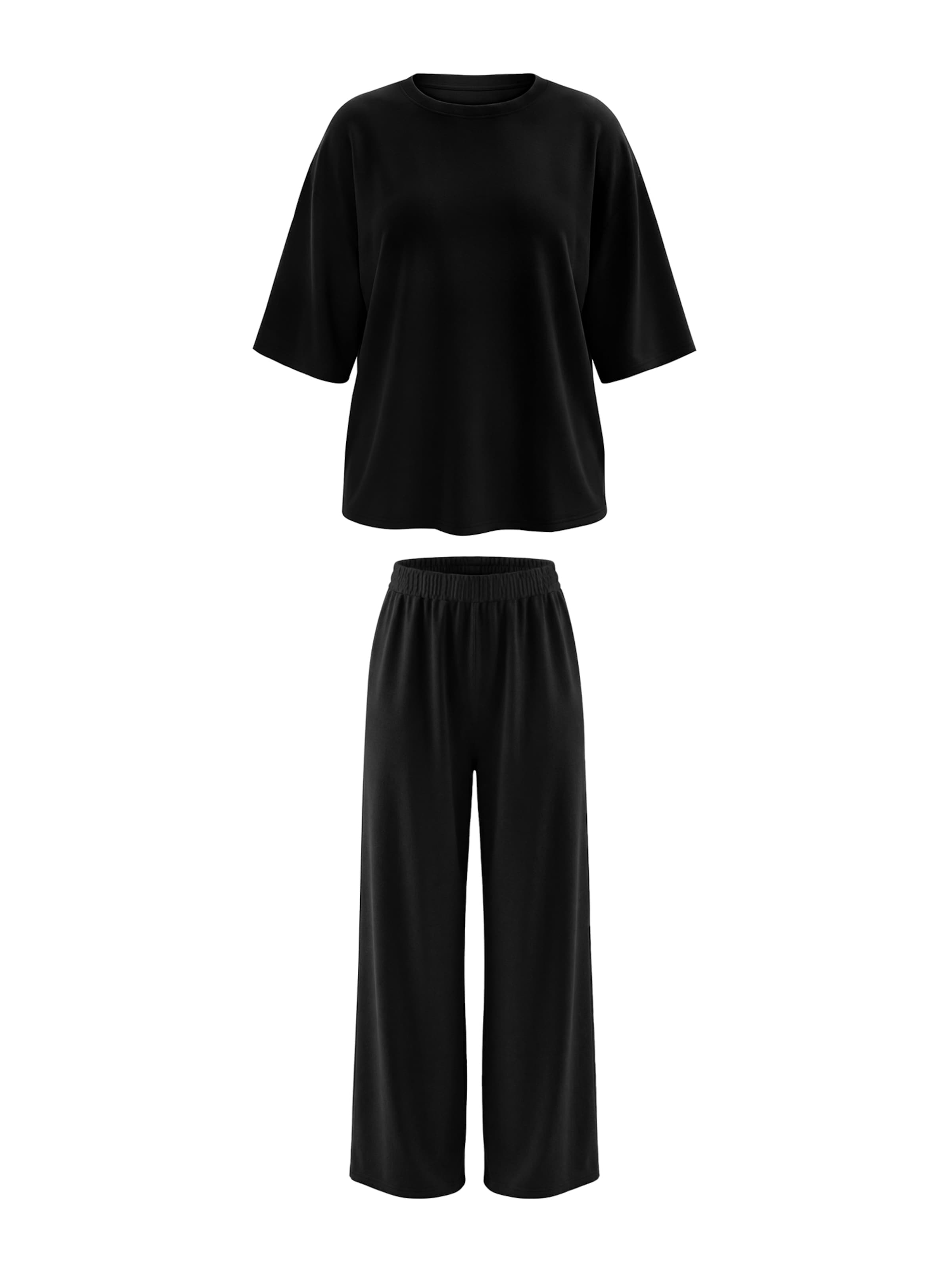 Imily Bela - Traje para estar en casa en negro: frente