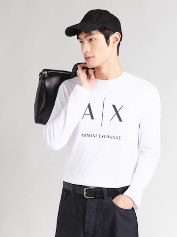 ARMANI EXCHANGE Μπλουζάκι σε λευκό: μπροστά