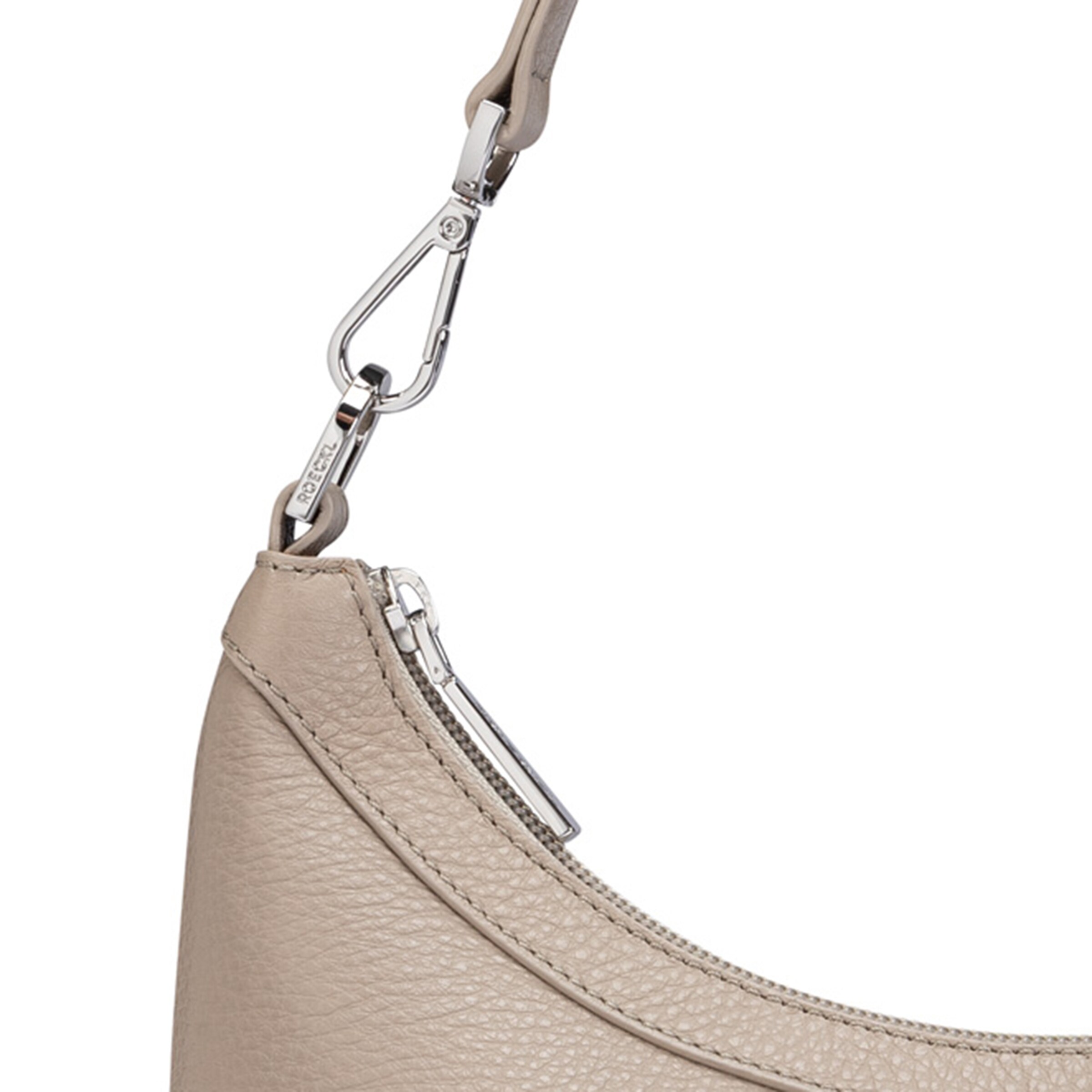 Roeckl Shoulder Bag 'DIANA GRAINED UMHÄNGETASCHE SMALL' in Beige