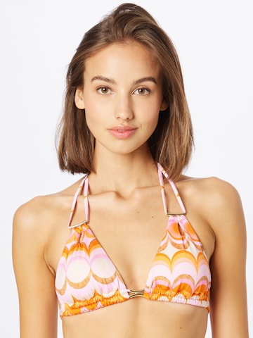 Triangle Hauts de bikini River Island en orange : devant