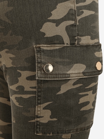 Skinny Pantaloni cargo di River Island Petite in verde