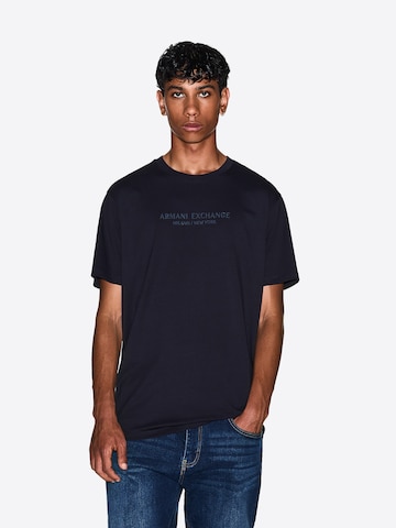 Maglietta di ARMANI EXCHANGE in blu: frontale