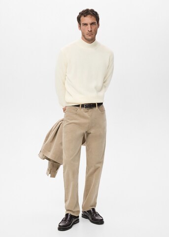 MANGO MAN Pullover 'lorym' in Weiß