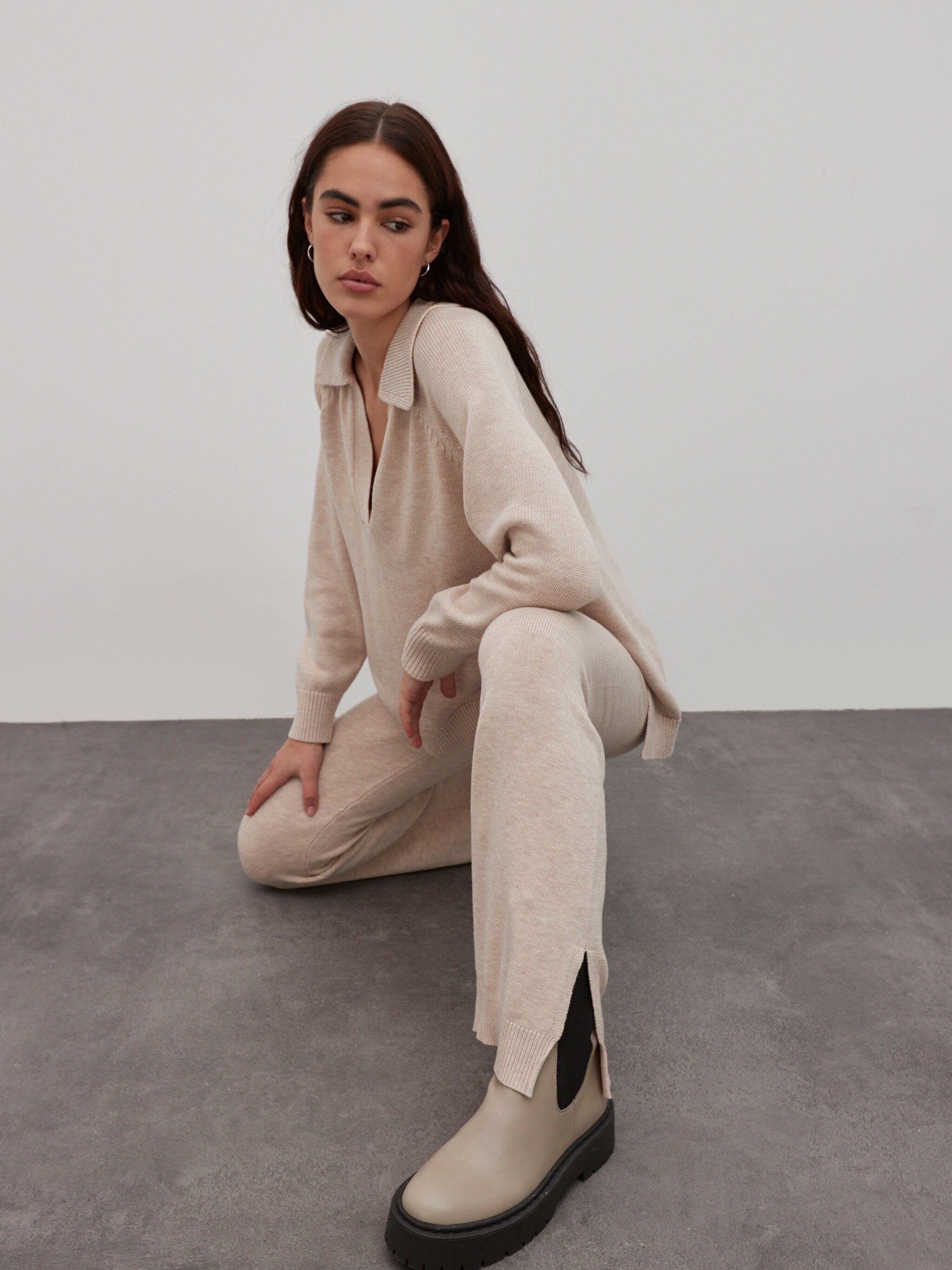 EDITED Produits Pull-over 'Nava' beige