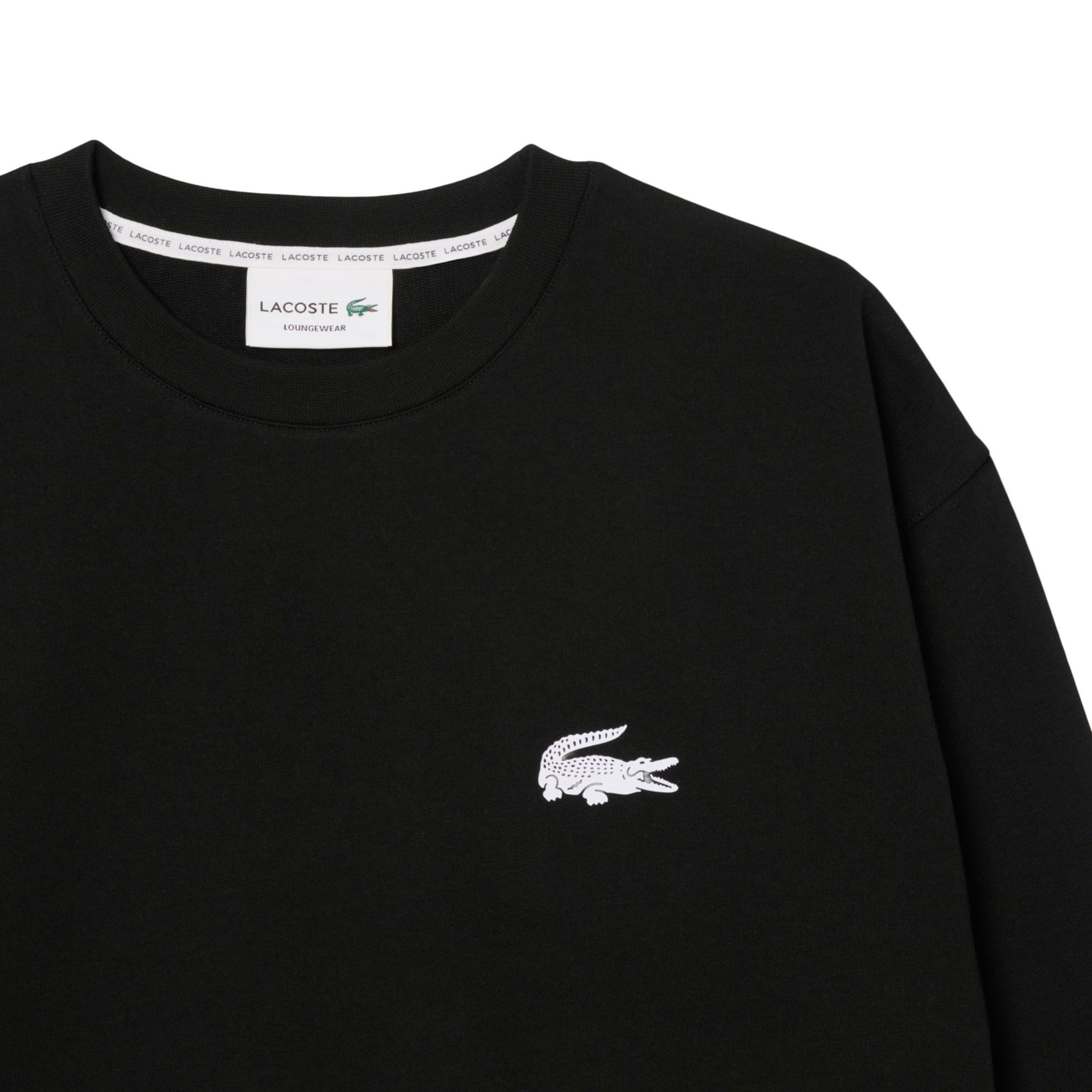 LACOSTE Sweatshirt i sort