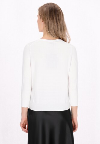 DreiMaster Klassik Вязаная кофта 'Everyday Fashion' в Белый