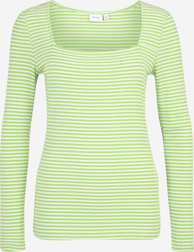Vila Tall Shirt 'THESSA' in hellgrün / weiß, Produktansicht