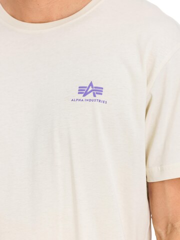 ALPHA INDUSTRIES Shirt 'Basic Small Logo'‌‌ in Weiß