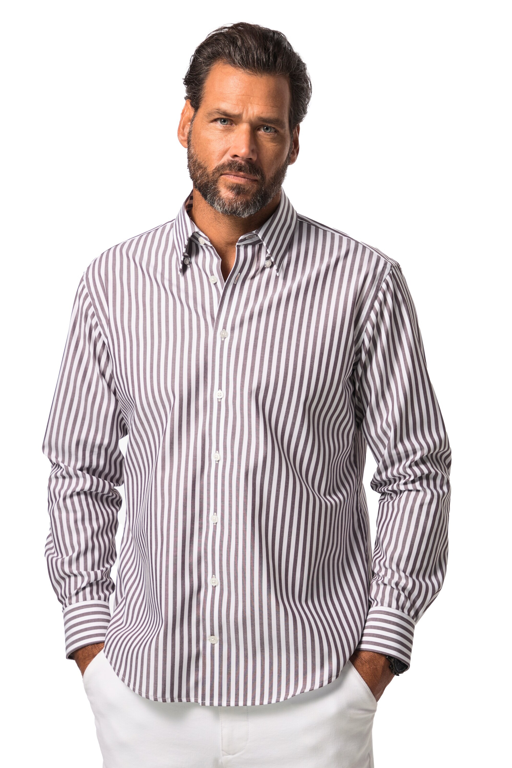 JP1880 Regular fit Button Up Shirt in Blue: front