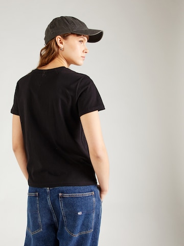 Tommy Jeans Shirt 'ESSENTIAL' in Zwart