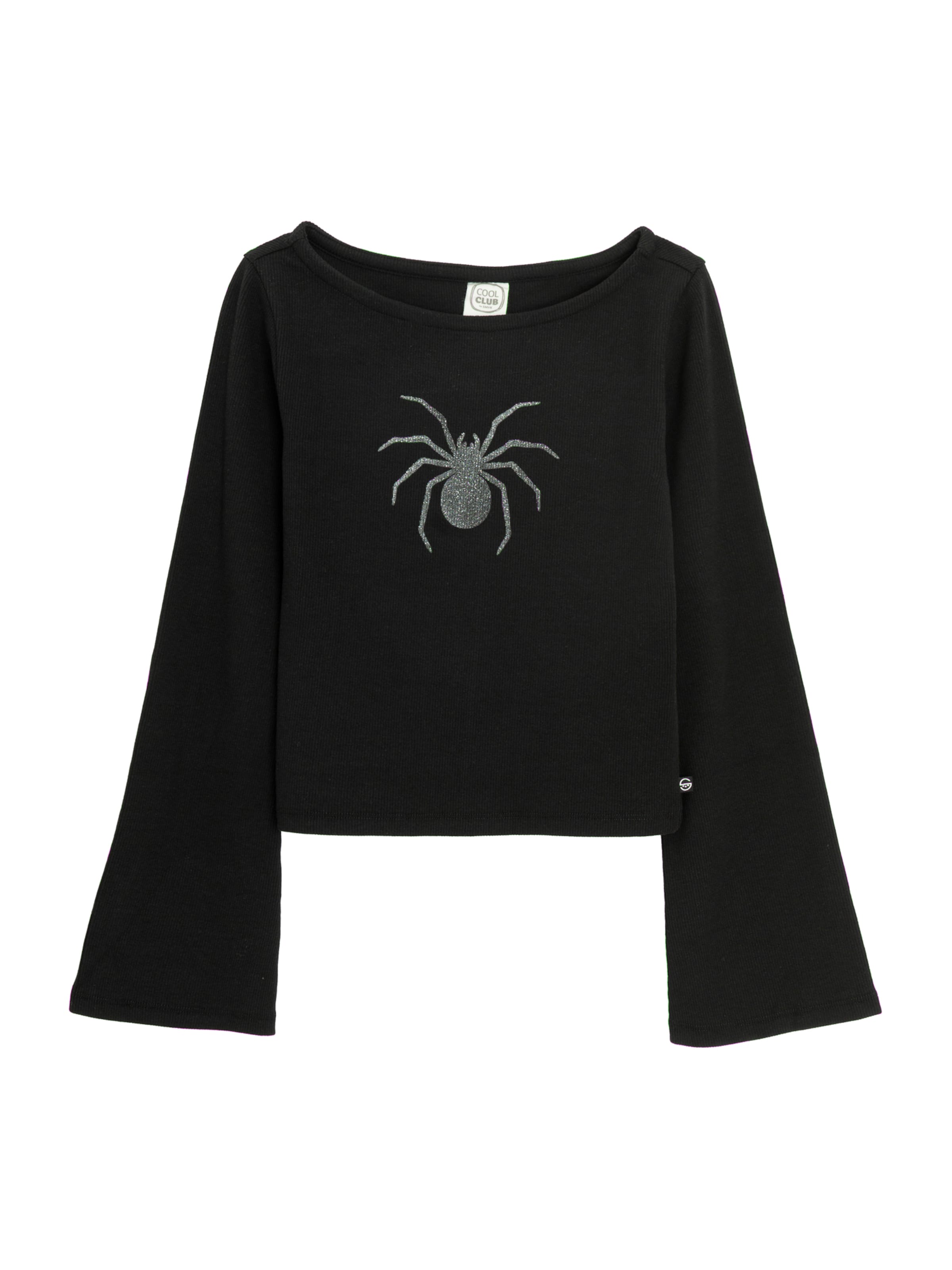 melns Cool Club T-Krekls: no priekšpuses