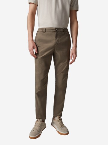 BOGNER Loose fit Chino Pants 'Carlo' in Green: front