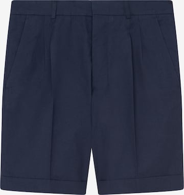 SEIDENSTICKER Regular Pleat-Front Pants ' Studio ' in Blue: front