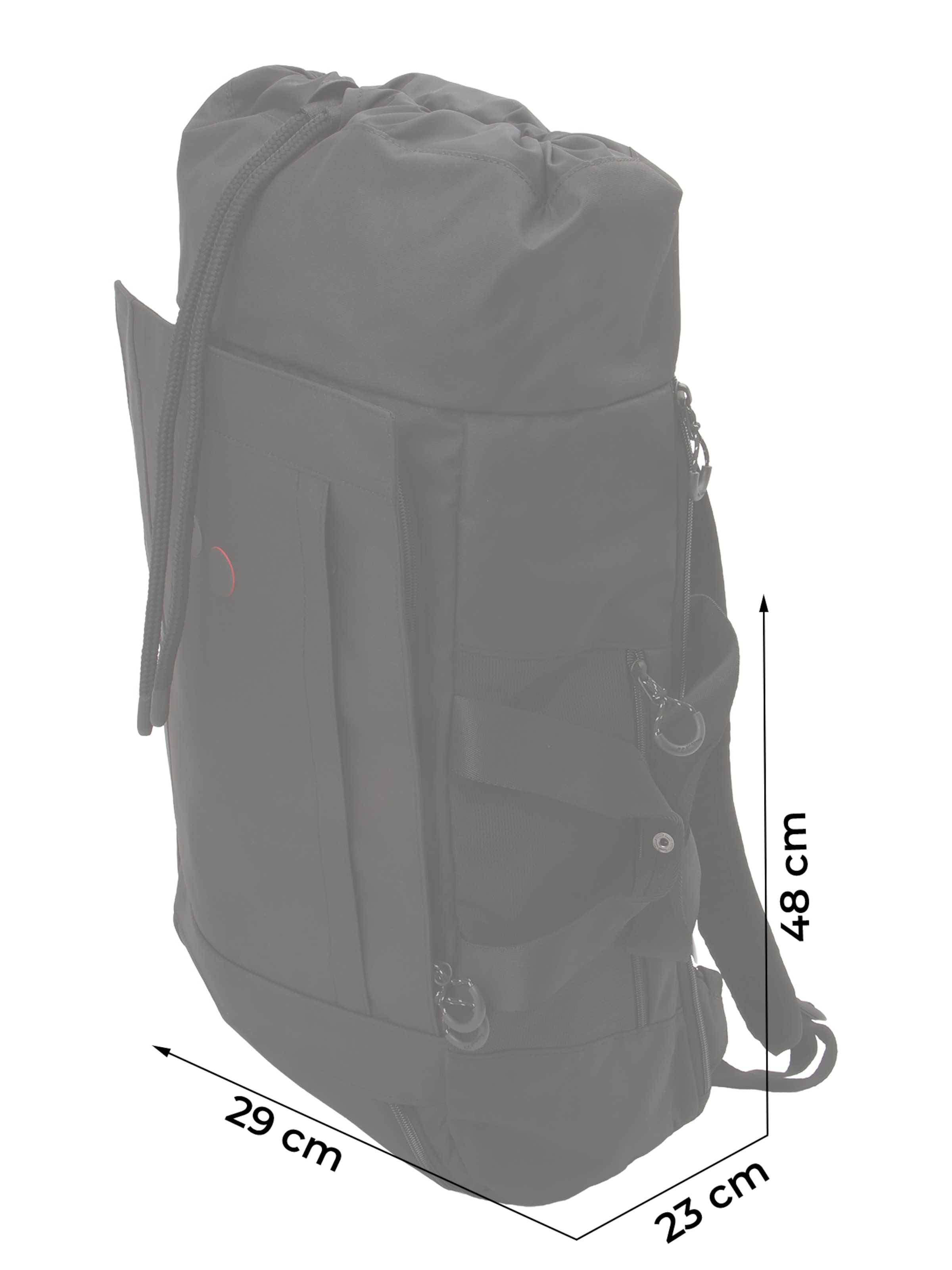 pinqponqRuksak 'BLOK' - crna boja