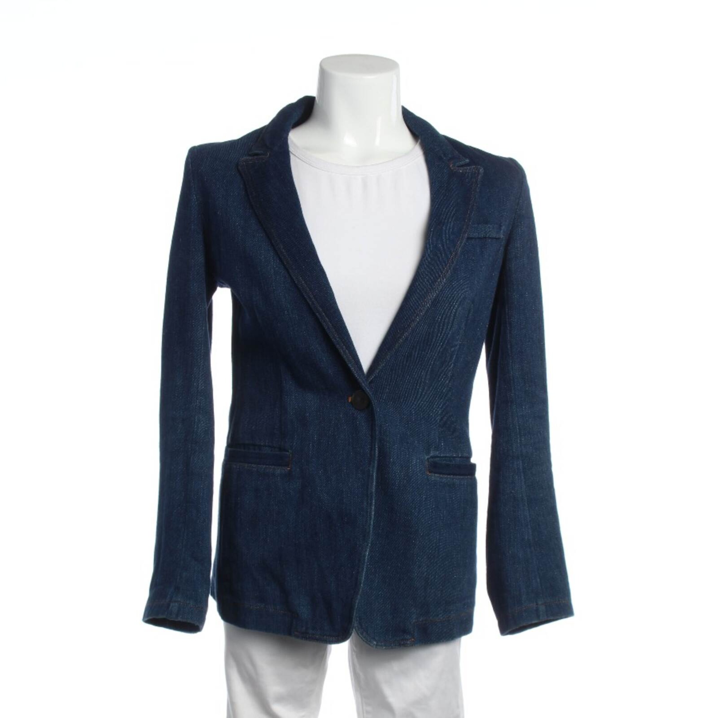 forte_forte Blazer XXS in Blau: Vorderseite