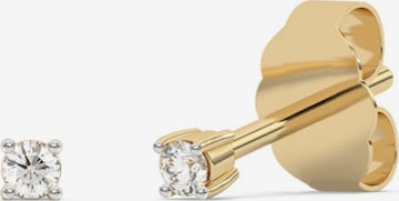 Boucles d'oreilles Diam Addict en jaune : devant