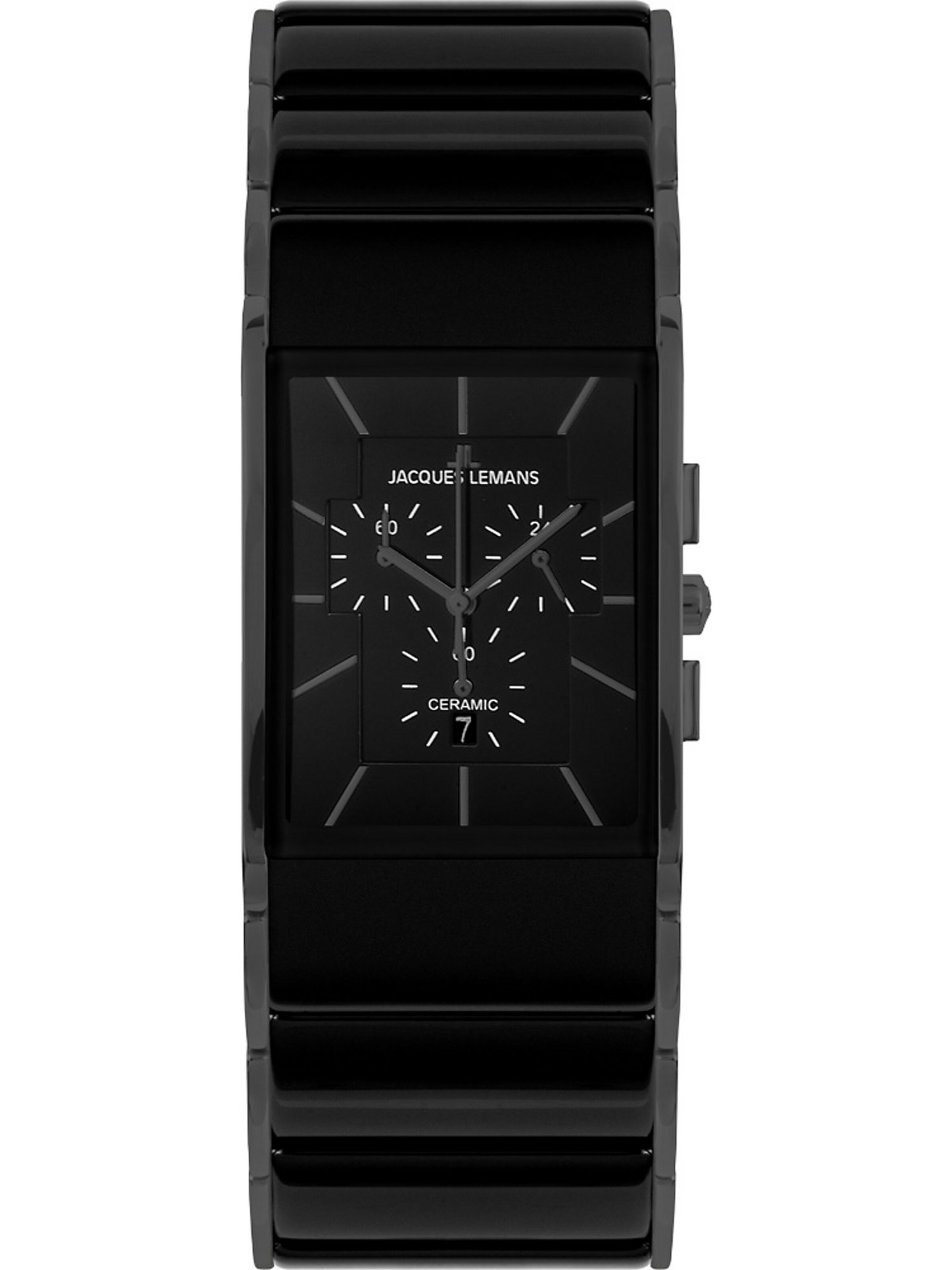 Jacques Lemans Analog Watch in Black: front