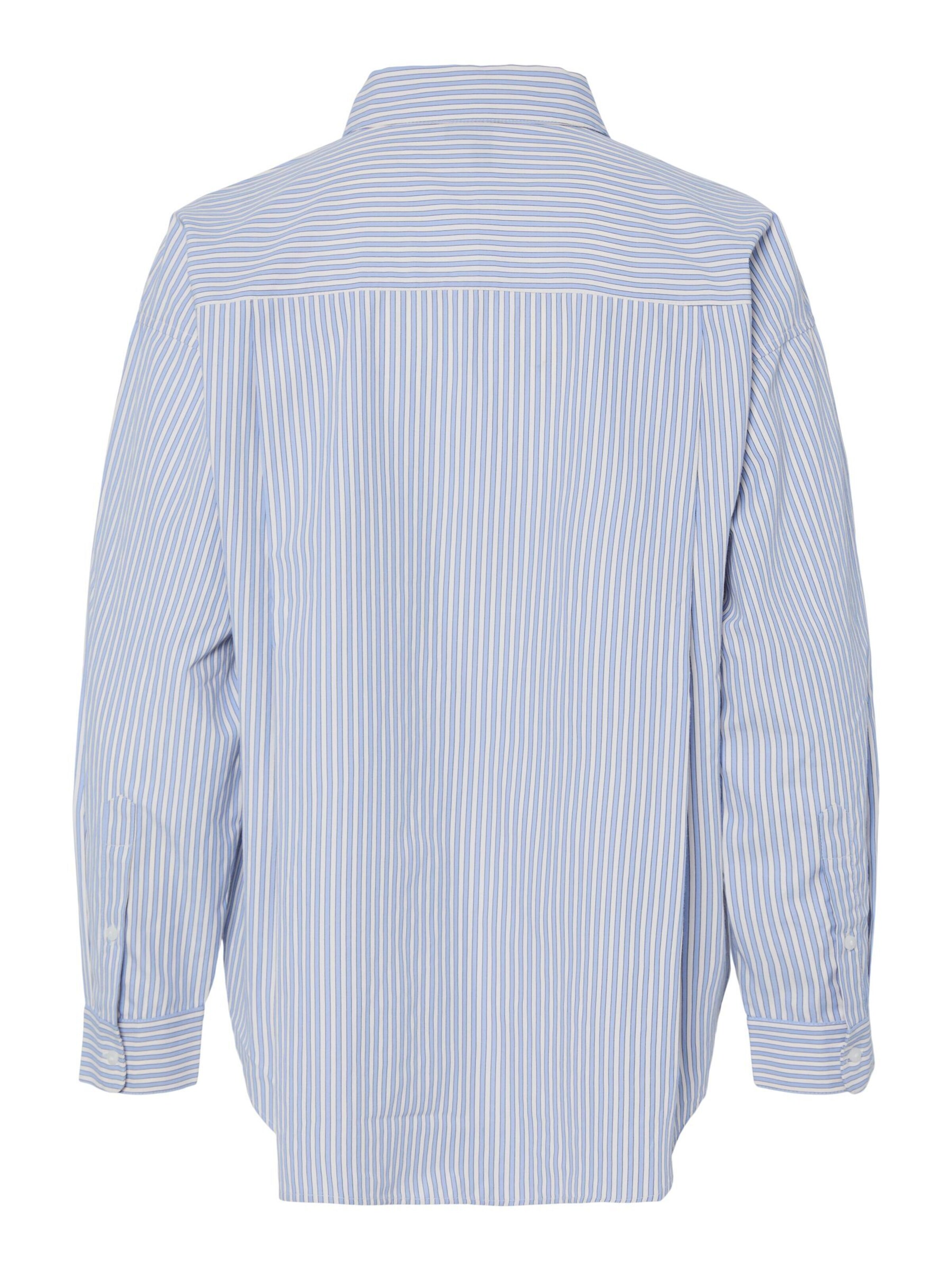 PIECES Bluse 'FEMME' i blå