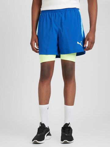 Regular Pantalon de sport 'Individual TeamGOAL' PUMA en bleu : devant