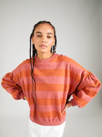 Sweat-shirt 'YUNIMO' sessun en orange : devant