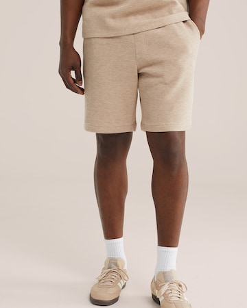 WE Fashion Свободный крой Брюки-чинос в Бежевый: спереди