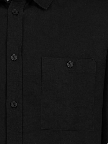 Eight2Nine Regular fit Button Up Shirt in Black