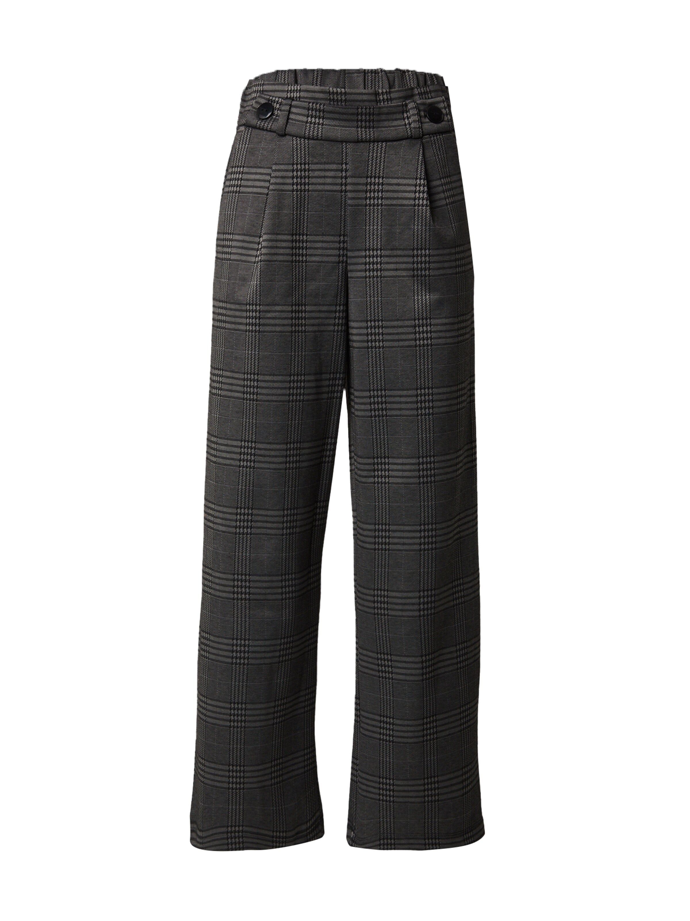 JDY Široký strih Plisované nohavice 'JDYGeggo Mia' - Sivá: predná strana