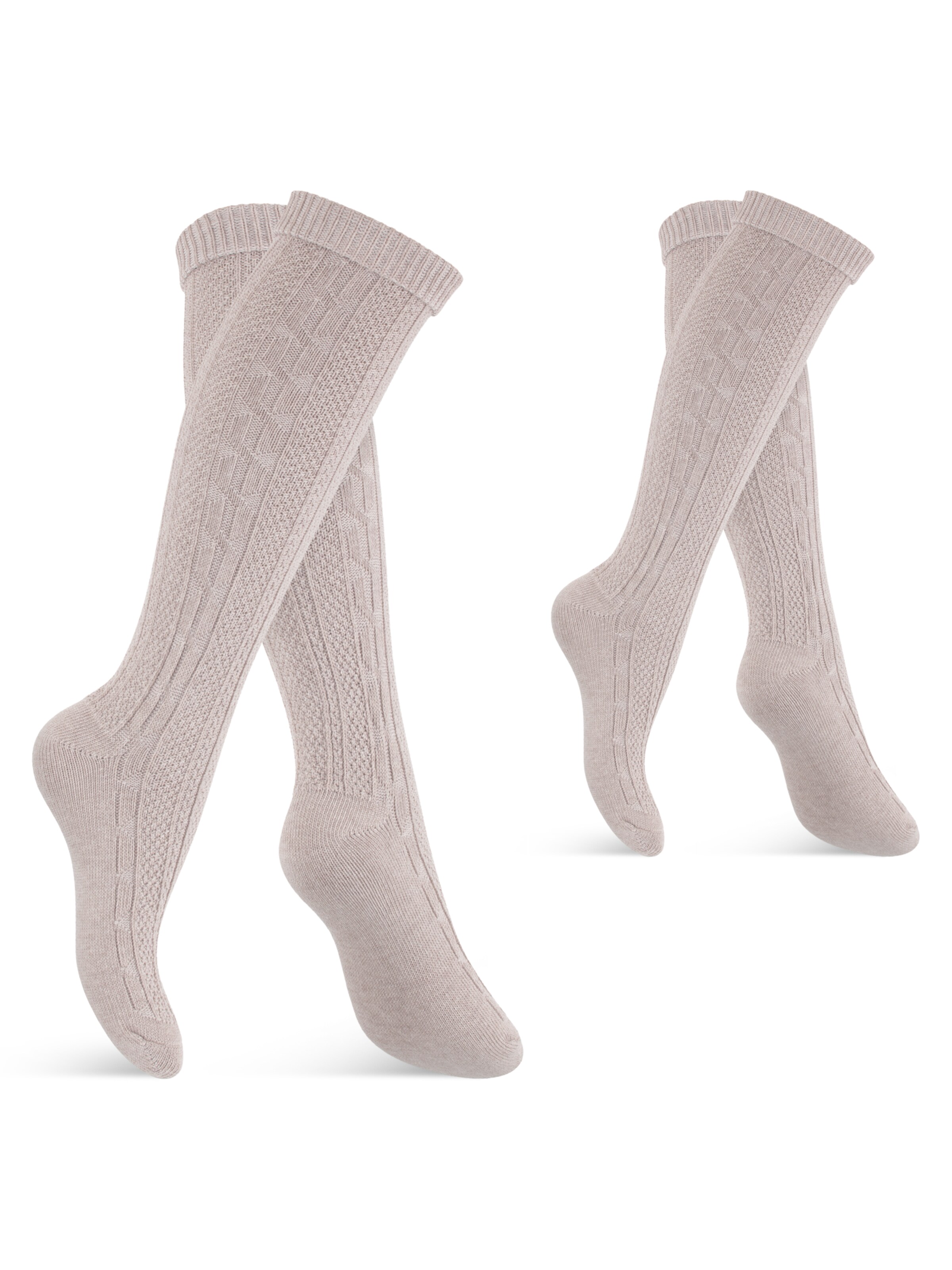 celodoro Kniestrümpfe 'Tradition'‌‌‌‌ in Beige: Vorderseite
