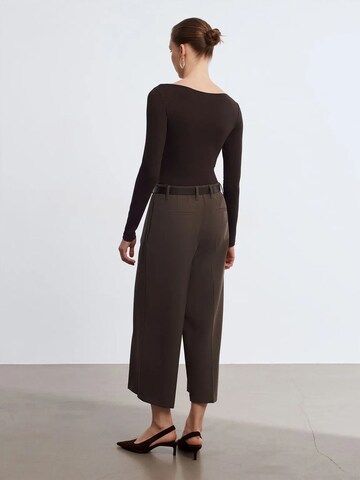 Body a camicia di Dilvin in marrone