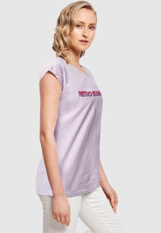 Merchcode T-Shirt 'Summer - Retro' in Lila