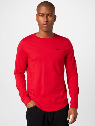 T-Shirt HOLLISTER en rouge : devant