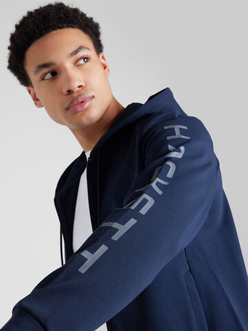 Hackett London Sweat jacket 'ESSENTIAL' in Blue