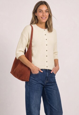 STREET ONE Knit Cardigan in Beige: front