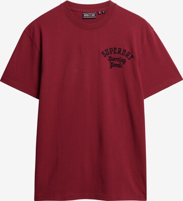 Superdry Shirt 'Superstate Athletic' in Rood: voorkant