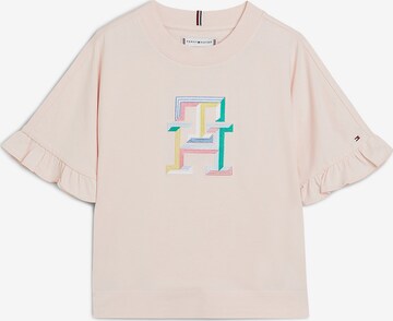 T-Shirt TOMMY HILFIGER en rose : devant