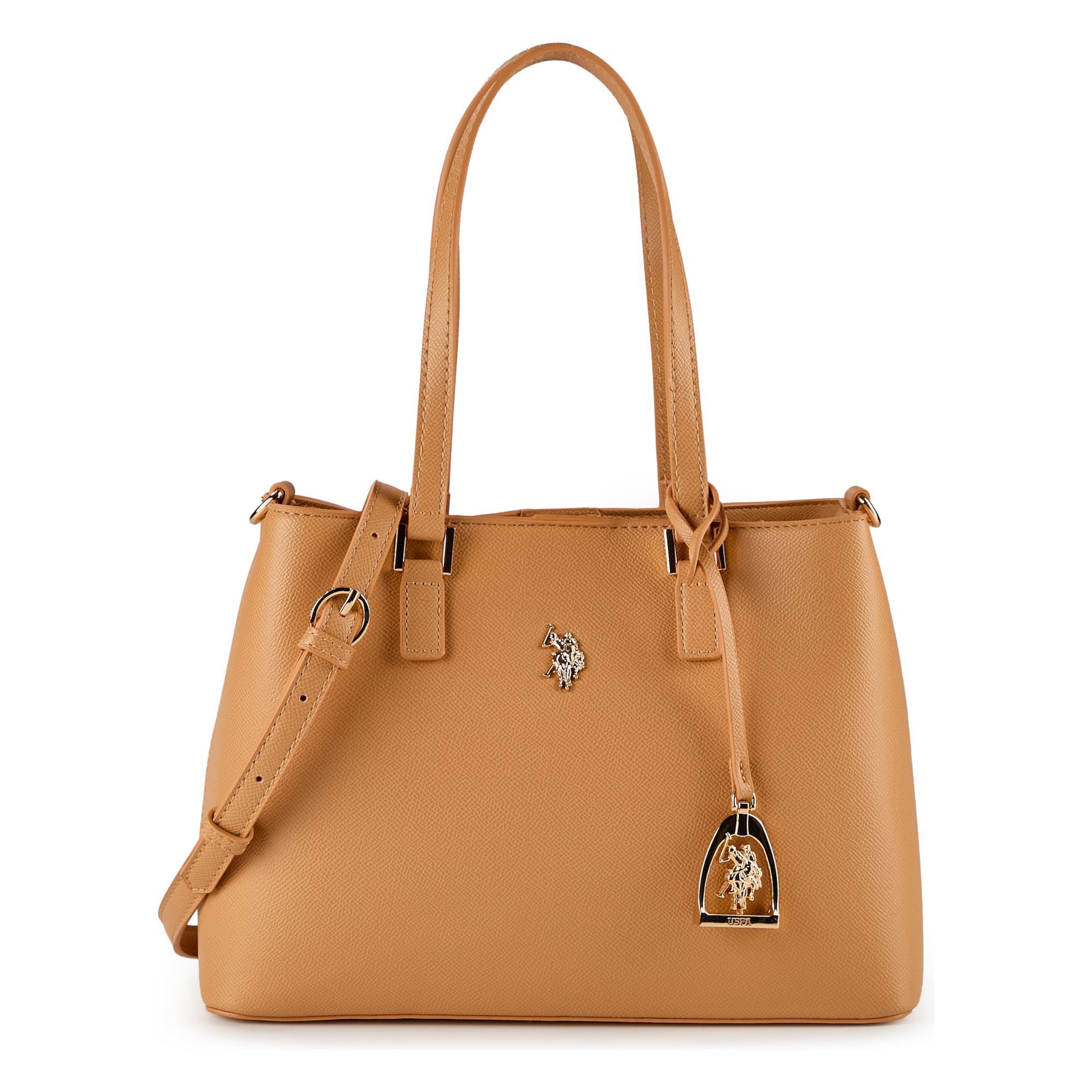U.S. POLO ASSN. Handbag 'Jones' in Brown: front