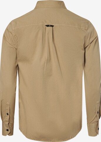 Calvin Klein Jeans Regular fit Button Up Shirt in Brown