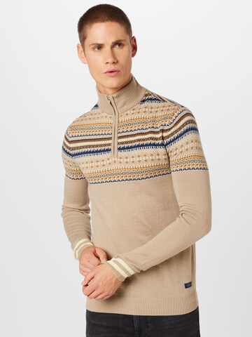 BLEND Sweater in Brown: front