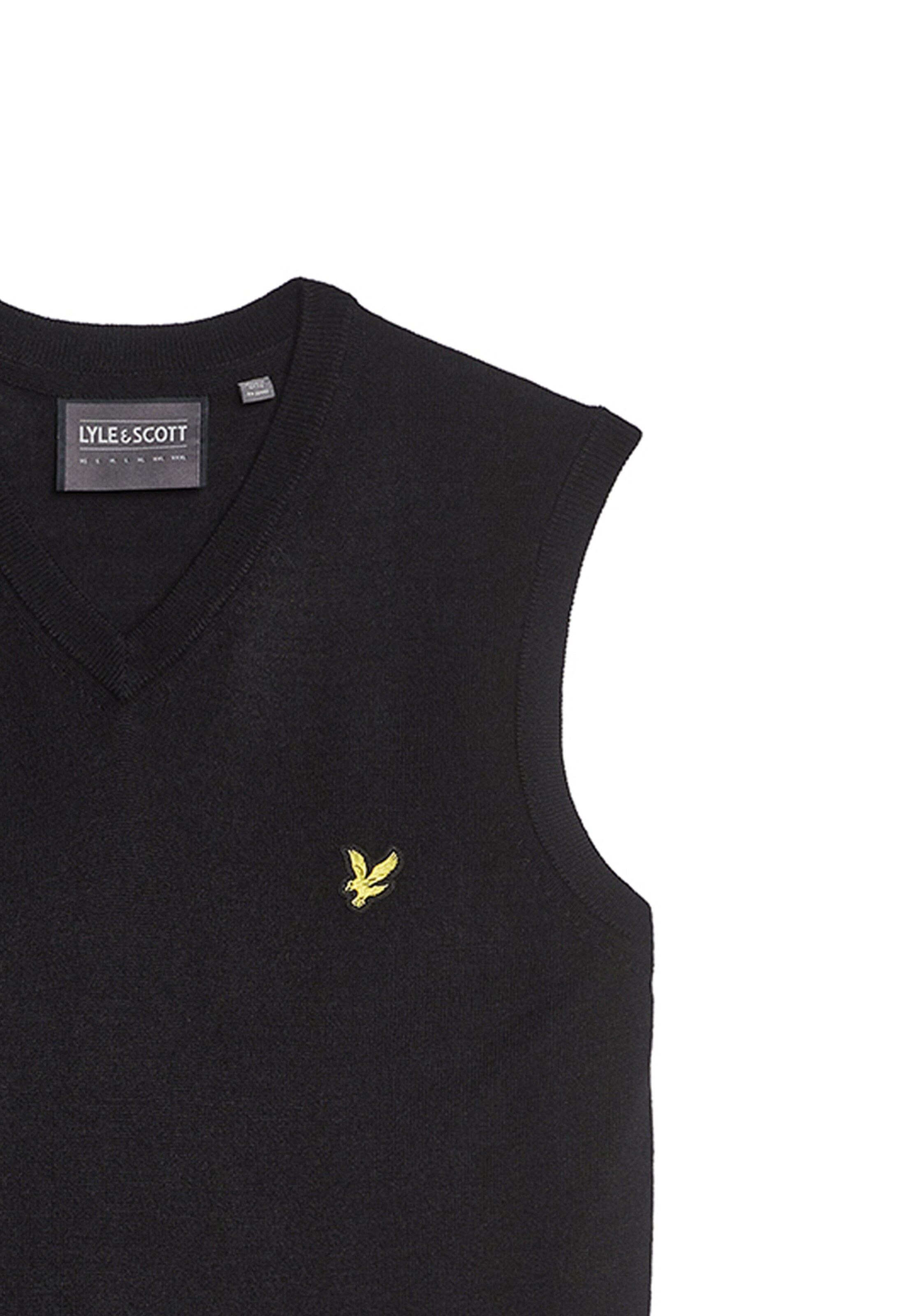 Lyle & Scott Bodywarmer 'Merino' in Zwart
