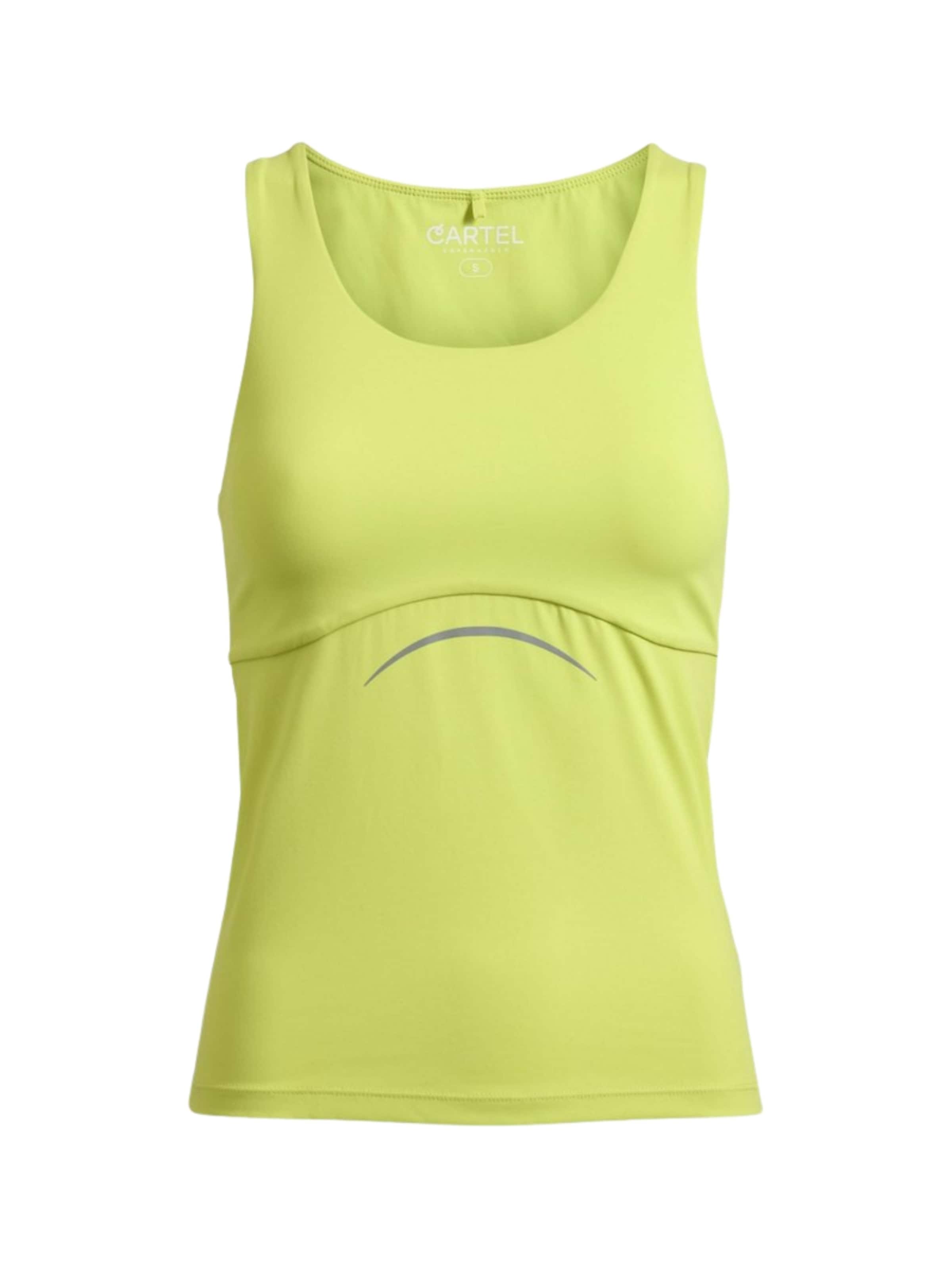 Copenhagen Cartel Top ' Balance ' in Geel: voorkant