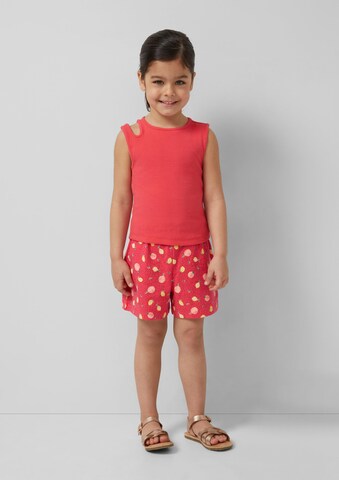 Wide Leg Pantalon s.Oliver en rouge