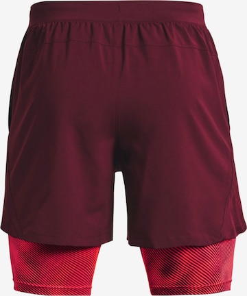 UNDER ARMOUR Regular Sportshorts 'Launch 6' in Rot