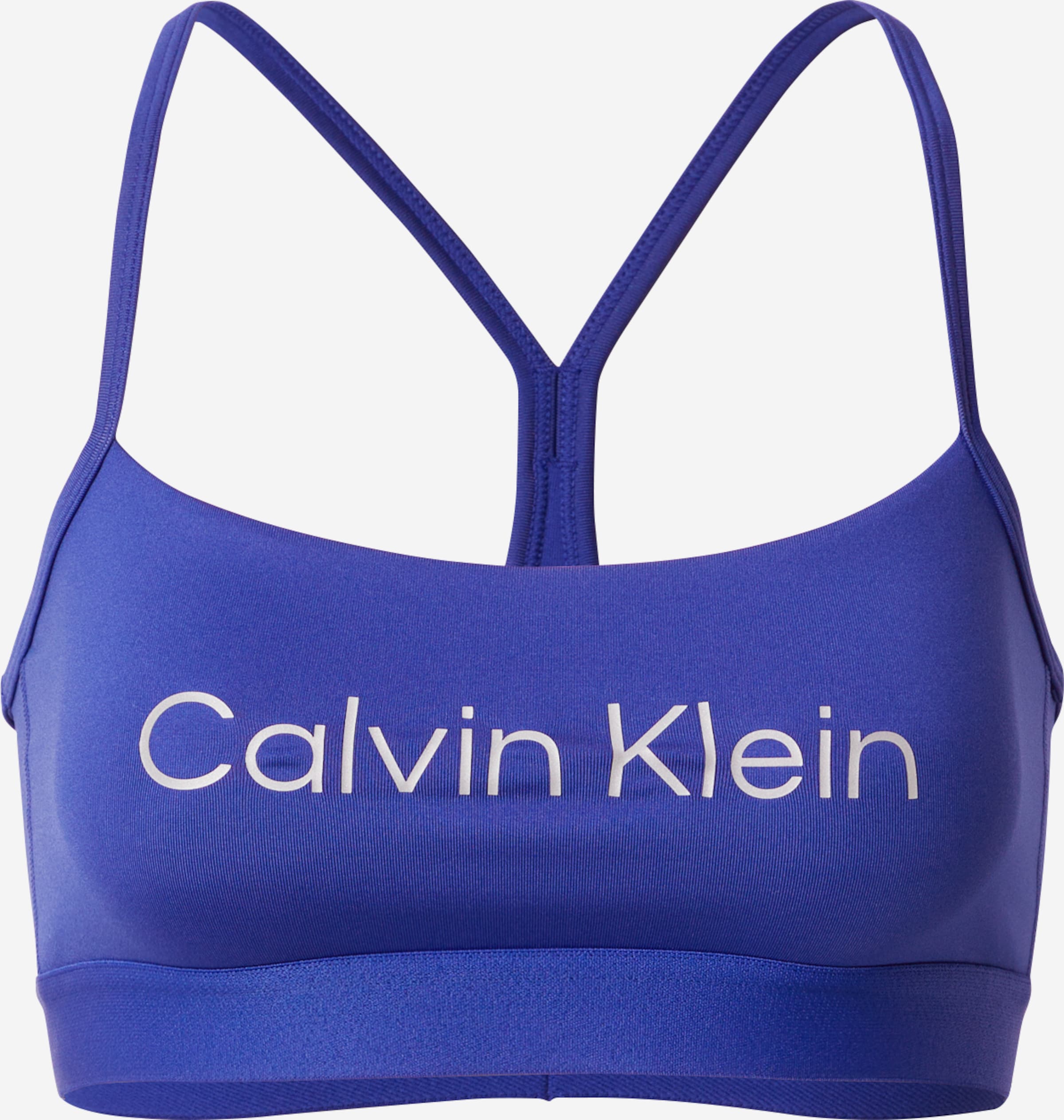 Calvin Klein Sport Bustier Sport-BH in Blau | ABOUT YOU