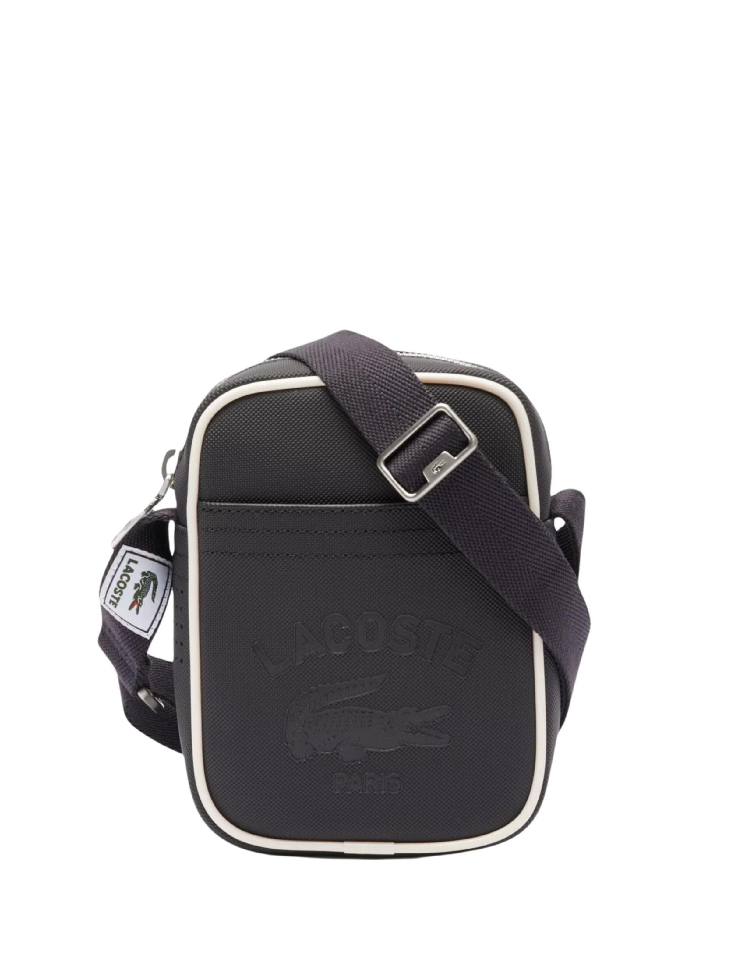 LACOSTE - Bolso de hombro 'Sacoche Club 1930' en azul: frente