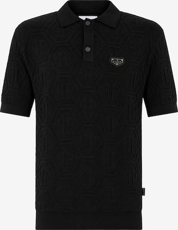 Philipp Plein - Camiseta 'Monogram' en negro: frente
