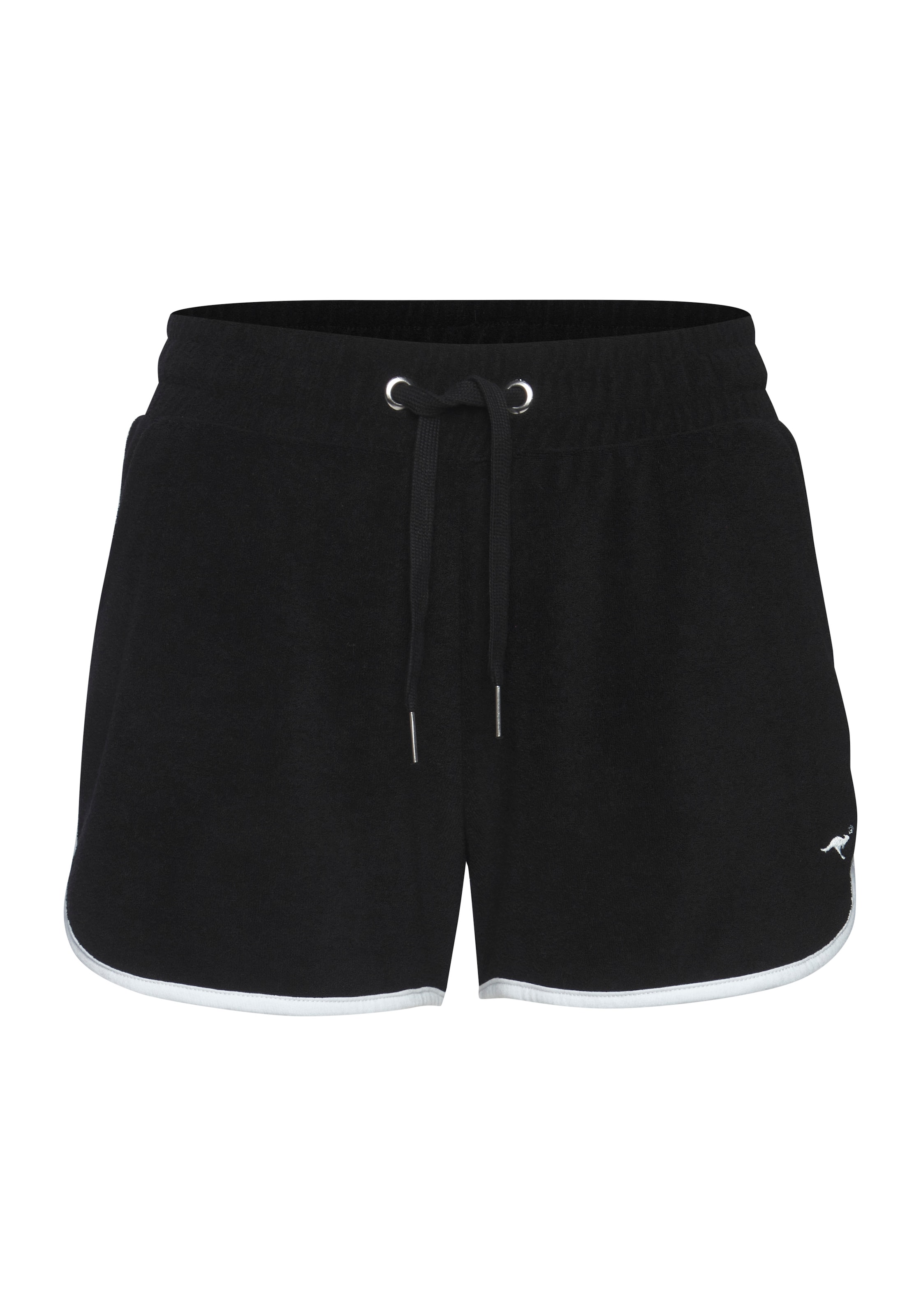KangaROOS Regular Shorts in Schwarz: Vorderseite