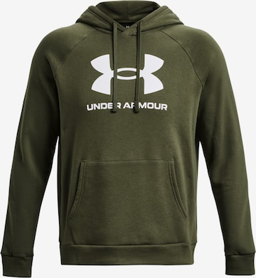 UNDER ARMOUR Athletic Sweatshirt in Green: front