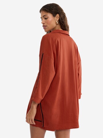 TRIUMPH Beach-Hemd ' Red Label Summer Wear ' in Braun