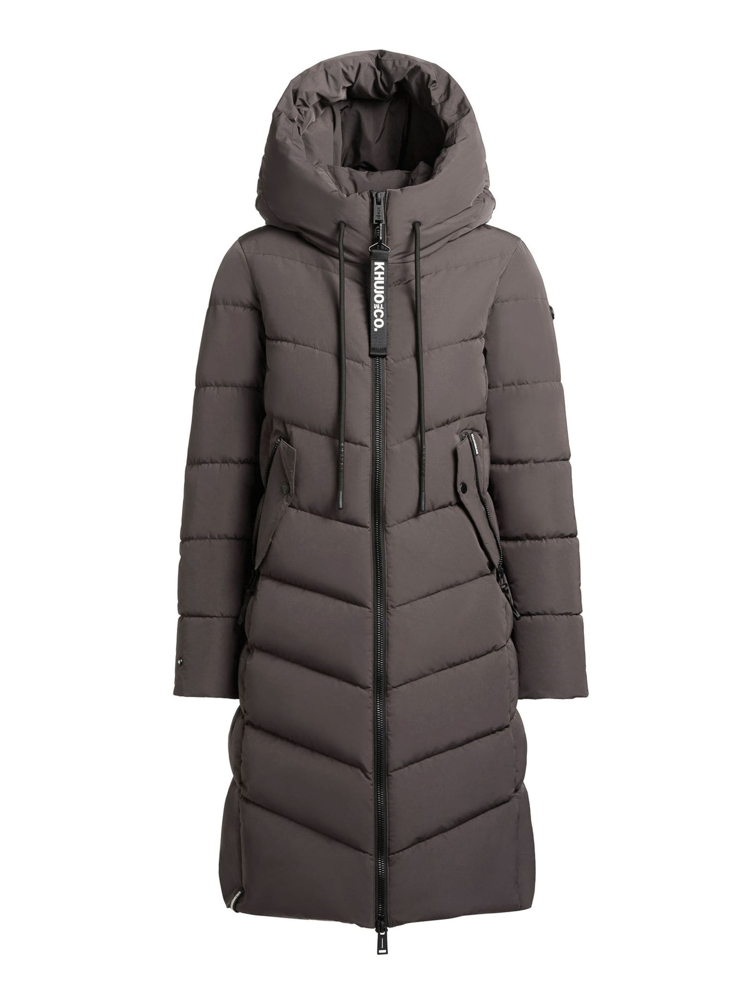 khujo Wintermantel‌‌ in Grau: Vorderseite