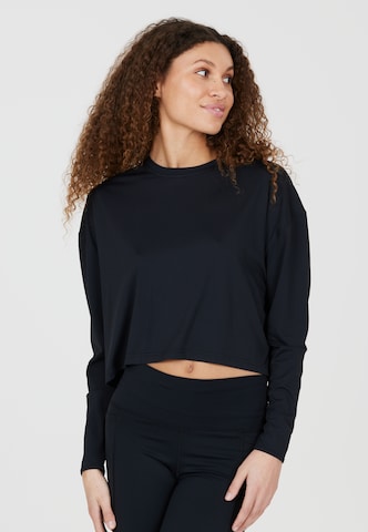 Athlecia Performance Shirt 'Offner' in Black: front